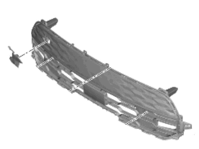 Kia EV Niro 2022-onward Front Radiator Grill 86530-AO070AHV image 1