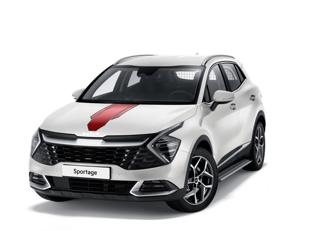 Genuine Kia Sportage Decals Racing Stipes, Red - 2022 R2200ADE00RD image 1