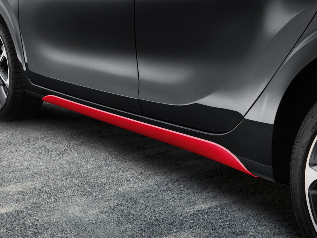Genuine Kia Picanto (JA) Side Skirts, Red G6420ADE00RD image 1