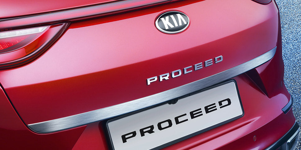 Kia ProCeed (CD) Tailgate Trim Line, Brushed Stainless Steel J7491ADE20BR image 1