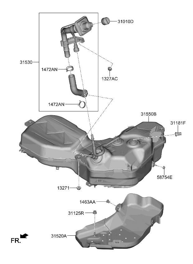 Kia AdBlue Cap 31010A9900 image 1