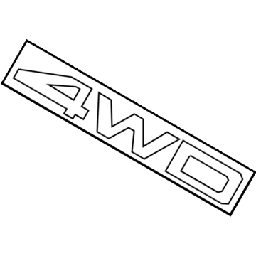 Sportage Off Side Front ‘AWD’ Badge 2010-2015 863423W000 image 1