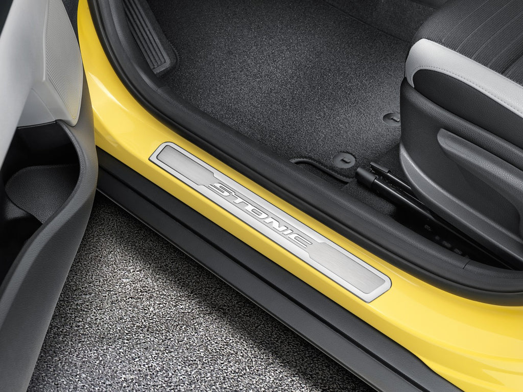 Genuine Kia Stonic (YBCUV) * Entry Guards, Brushed Stainless Steel H8450ADE50ST image 1