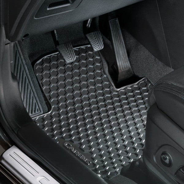 Kia Carens (2013-Onwards) All Weather Rubber Mats First and Second Row A4131ADE10 image 1