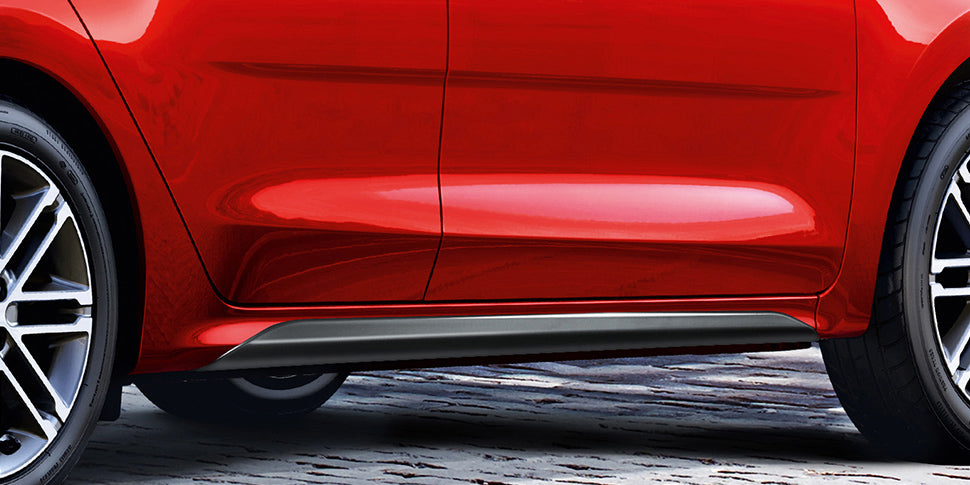 Black Side Skirts - Kia Rio 2017 Onwards image 1