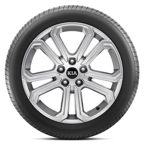 Genuine Kia Sorento (MQ4) 18" Alloy Wheel, Masan, Silver P2400ADE08 image 1