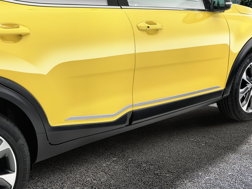 Genuine Kia Stonic (YBCUV)  Side Trim Lines Brushed Steel H8271ADE60ST image 1
