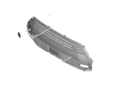 Kia Niro 2022-onward Front Radiator Grill 86350-AT100BKL image 1