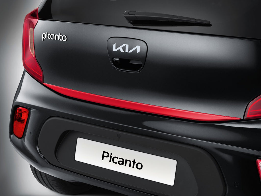Genuine Kia Picanto (JA) Tailgate Trim Line, Red G6491ADE00RD image 1