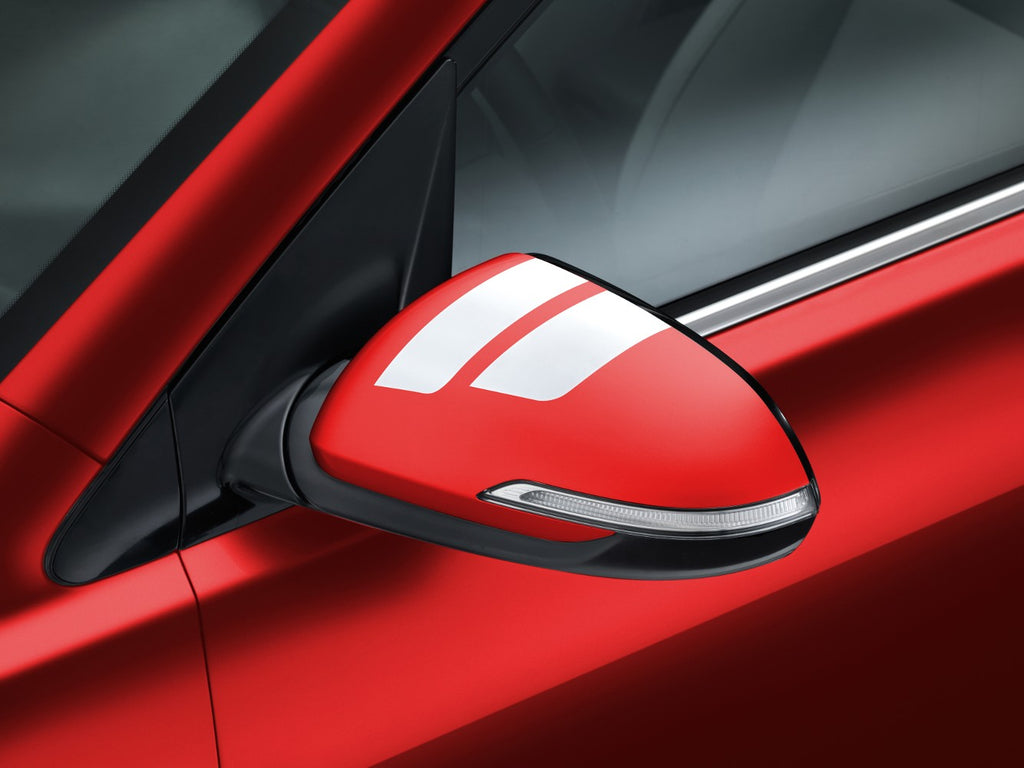Rio White Mirror Decals 2017 Onwards H8430ADE00WH image 1