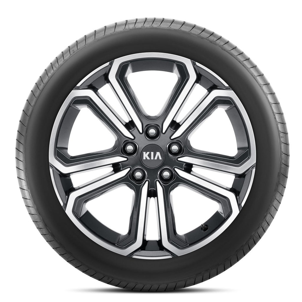 Genuine Kia Sorento (MQ4) 18" Alloy Wheel, Masan, Bicolour P2400ADE08BC image 1