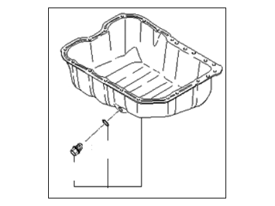 KIA Sorento (2002-2009) 2.0L Oil Sump 2151025000 image 1