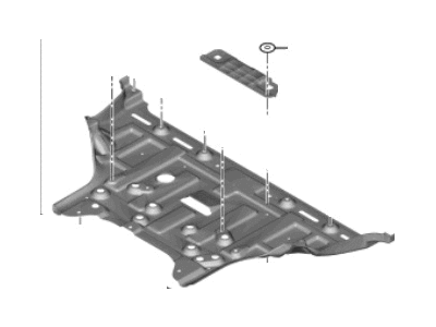 Kia Niro 2022-onward Front Under Tray 84191-Q4000 image 1