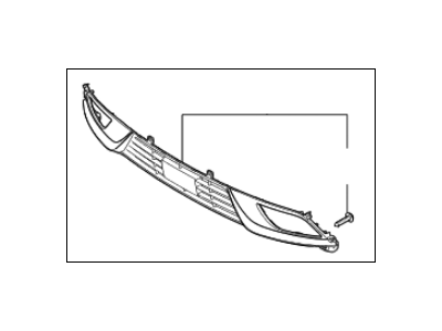 Kia Niro 2016-2019 Front Lower Grill (Compatible with Radar) 86560-G5100 image 1